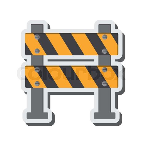 Under Construction Road Sign Icon Stock Vector Colourbox