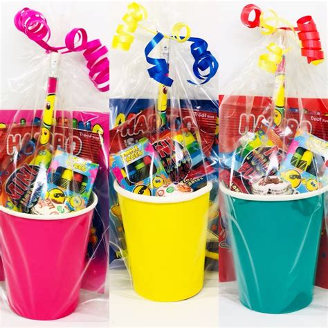 20 X Childrens Pre Filled Party Bags Kids Goody Cups Etsy Uk