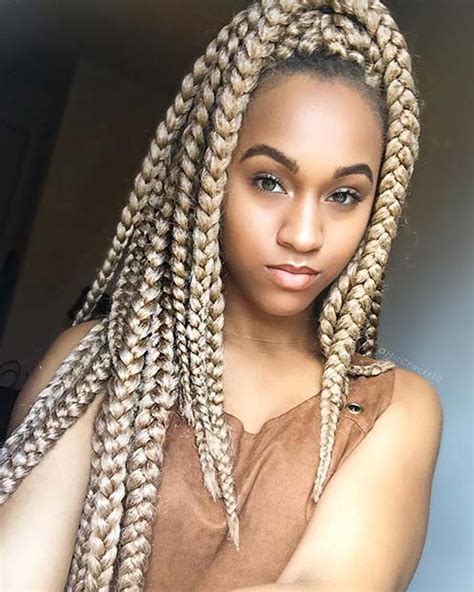61 Best Jumbo Box Braids Hairstyles Page 6 Of 6 Stayglam
