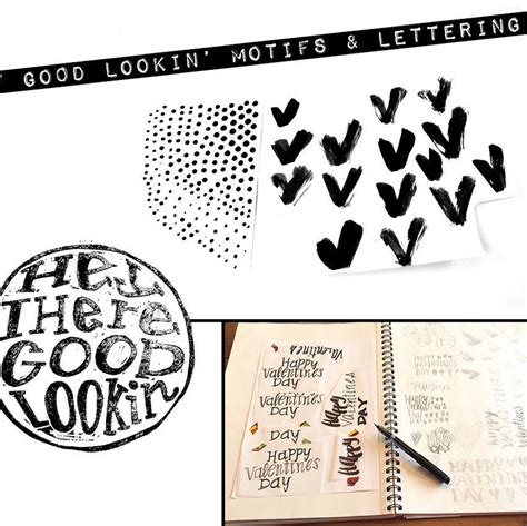 Stamp And Original Ink Painted Motifs For My Hey Good Lookin Printable