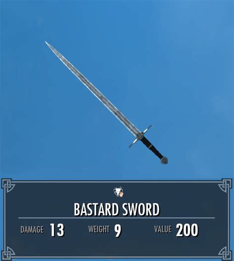 Bastard Sword Legacy Of The Dragonborn Fandom