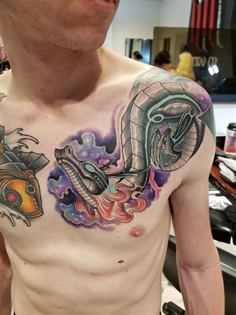 Feb 08, 2018 · whether it's from our 7,000+ designs, a custom tattoo, or you snagged a bottle of our freehand ink, your tattoo's design is important, but so is its placement. Cosmic Dragon by Jimmy Rogers at Hart and Huntington Tattoo in Orlando, Florida. : tattoo