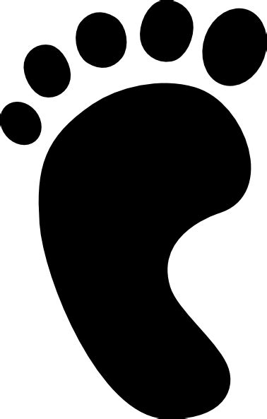 Black Right Foot Clip Art At Vector Clip Art Online