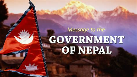 Message To The Government Of Nepal Youtube