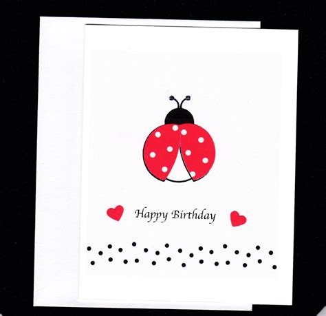 Ladybug Birthday Greeting Card Ladybug Card Ladybug Etsy