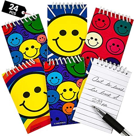 Mini Spiral Notepads Pack Of 24 24 X 36 Inch Assorted Cute Smile