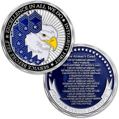 United States Air Force Challenge Coin The Airmans Creed