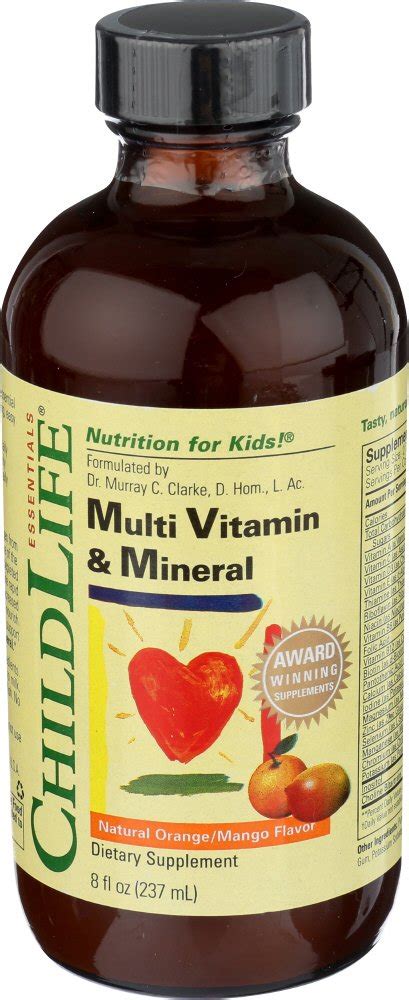 Child Life Vitamin D3 Berry Flavor Glass Bottle 1 Ounce