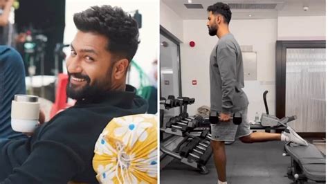 Vicky Kaushal Does Dumbbell Single Leg Squat In Fiery Workout Video