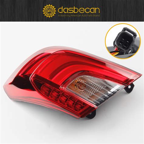 Dasbecan Right Passenger Side Led Tail Light Assembly Compatible With