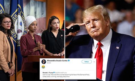 AOC Laughs Off Trump Claim She S FUMING Ilhan Omar And Rashida Tliab