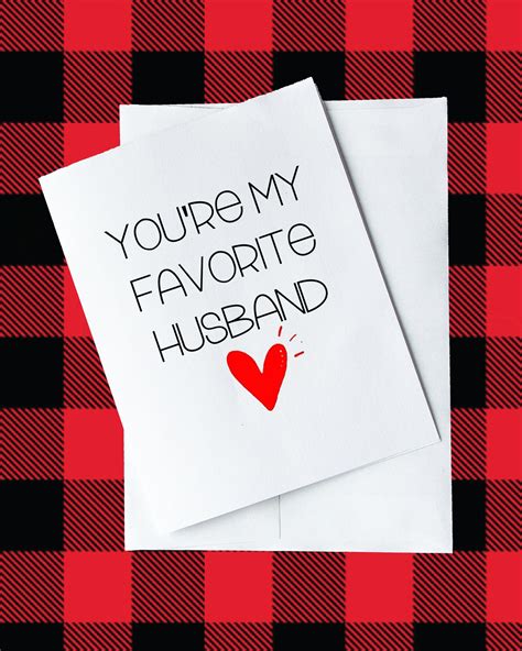 you re my favorite husband greeting card etsy