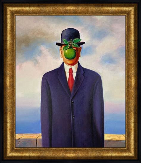 Rene Magritte Son Of Man 26x30 Etsy