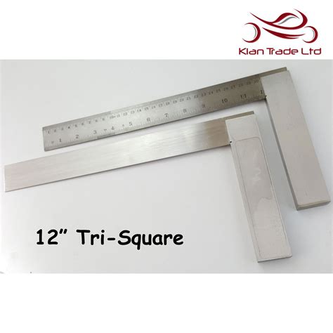 Tri Square 12 Inch 300mm Graduated Marked Try Top Quality Wood