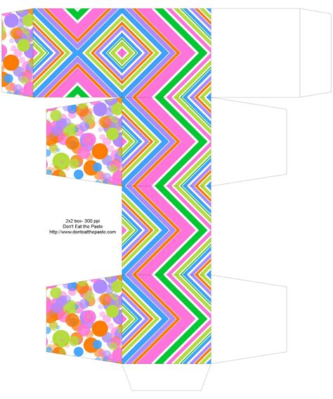 Dont Eat The Paste Spring Color Printable Boxes