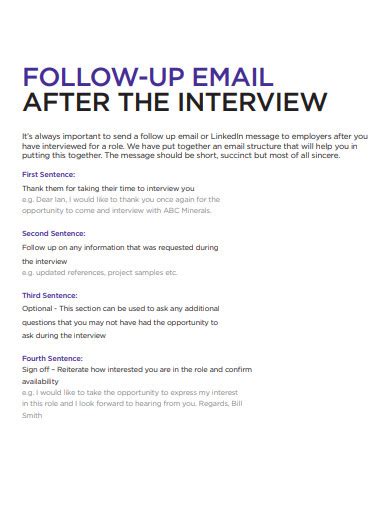 Follow Up Email After Final Interview Riloriver