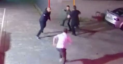 Strip Club Bouncers Throw Customer Head First Into Wall And Repeatedly Kick Another In Attack