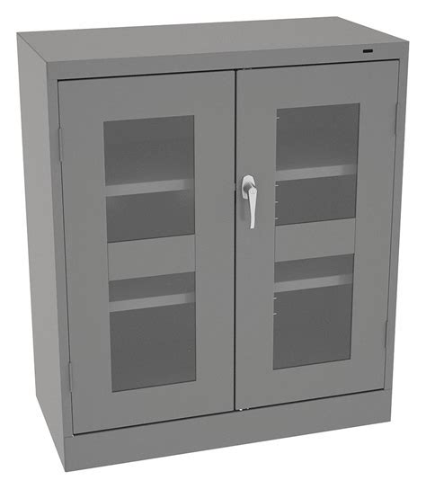 Tennsco Commercial Storage Cabinet Medium Gray 42 H X 36 W X 24 D