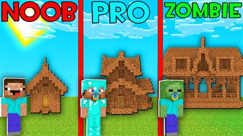Minecraft Battle Baby Noob Vs Baby Pro Vs Baby Zombie Dirt House