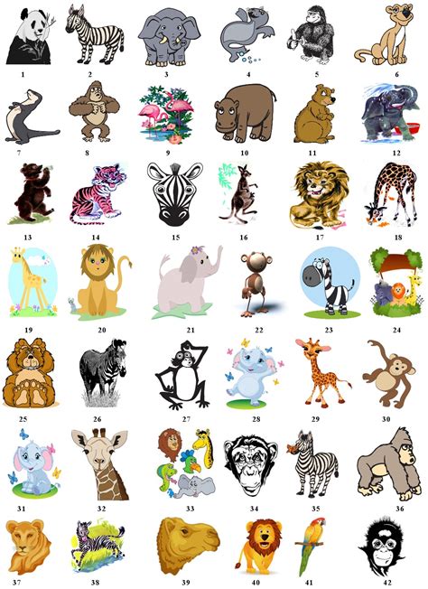 Funny Zoo Animal Clipart Clipart Suggest