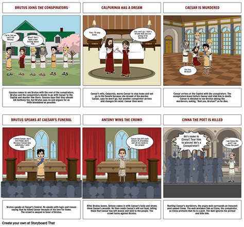 Julius Caesar Act Ii Iii Part Storyboard