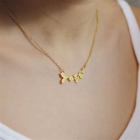 Dainty Hummingbird Gold Necklace Elegant Minimalist Necklace Etsy