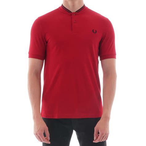 Fred Perry Bomber Collar Polo Shirt Siren M452