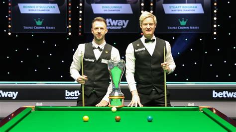 Round 1 (best of 19). UK Championship snooker 2020 - Neil Robertson and Judd ...