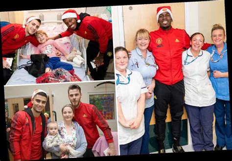 Man Utd Stars Visit Royal Manchester Childrens Hospital To Bring