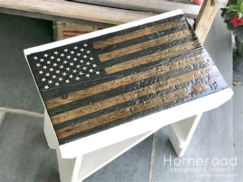 How To Make An American Flag Bench American Flag Wood American Flag