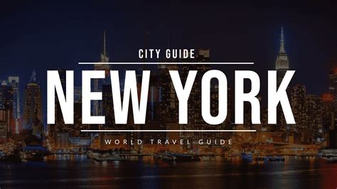 New York City Guide Travel Guide Youtube