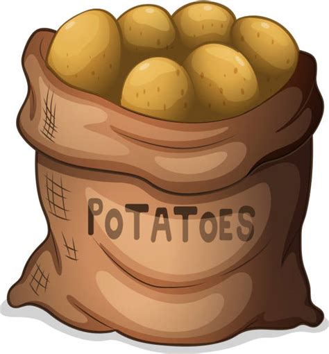 Raw Potato Clip Art Vector Images And Illustrations Istock