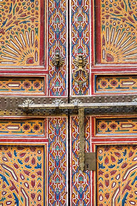 Traditional Door With Decorations Of Islamic Building Download This