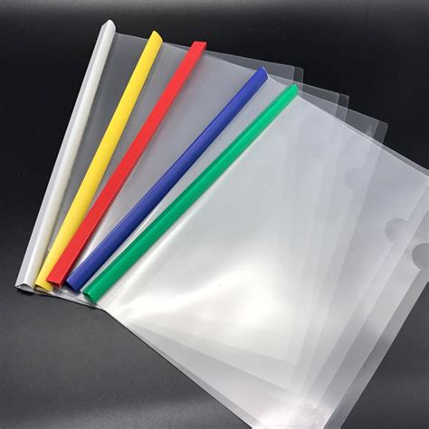 200 Pcs Pvc Thicken A4 File Folder Transparent Plastic Report Cover