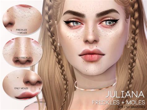 Juliana Freckles Moles N10 By Pralinesims At Tsr Sims 4 Updates