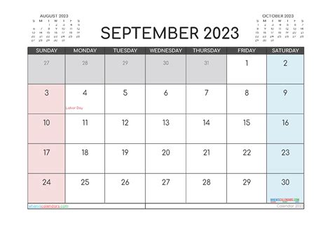 Printable September 2023 Calendar Free 12 Templates Free Printable