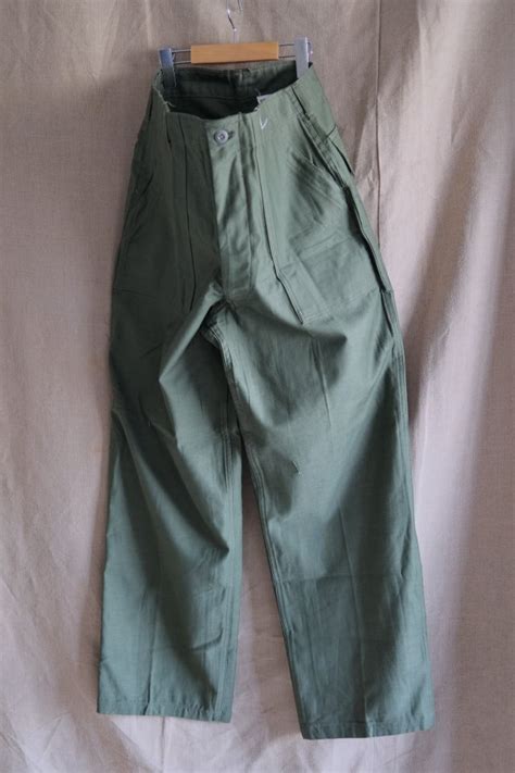 70 s us army baker pants 100 cotton deadstock w34xl31 2 jam clothing