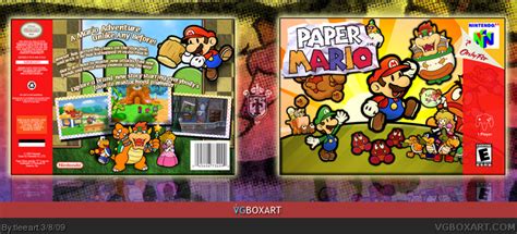 Paper Mario Nintendo 64 Box Art Cover By Tleeart