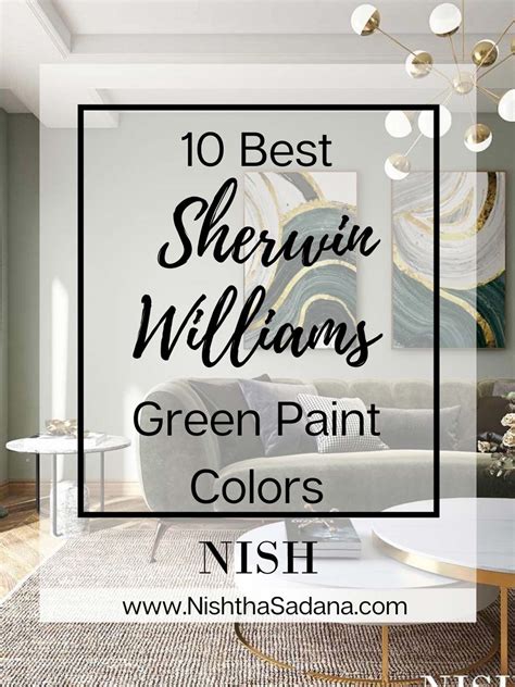 10 Best Sherwin Williams Green Paint Colors Nish Vlrengbr