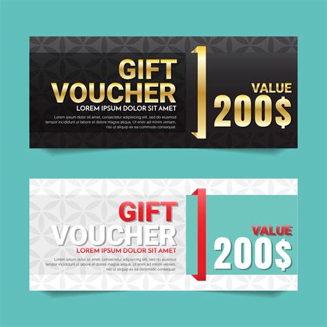 T Voucher Vector Background 340327 Vector Art At Vecteezy