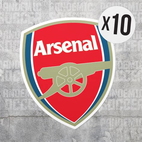 10 Arsenal Fc England Vinyl Sticker Decal Die Cut Football Uefa