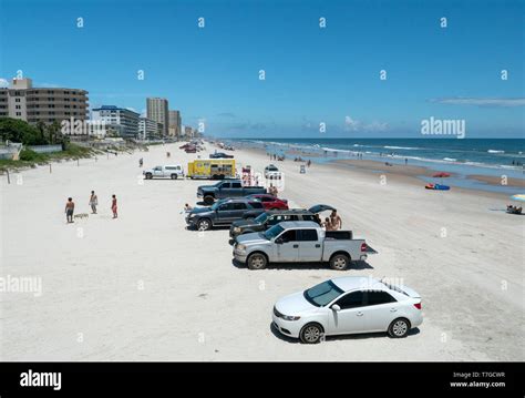 Cars On The Beach Of Daytona Beach One Of The Most Popular Places To