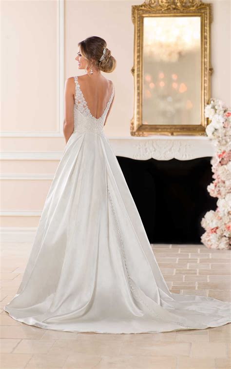 Vintage Satin Ballgown Wedding Dress 6749 Ball Gown Wedding Dress