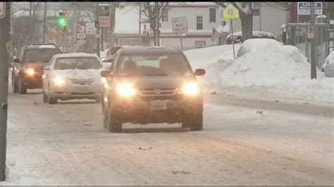 Winter Storm Creates Slippery Road Conditions In Wmass Youtube