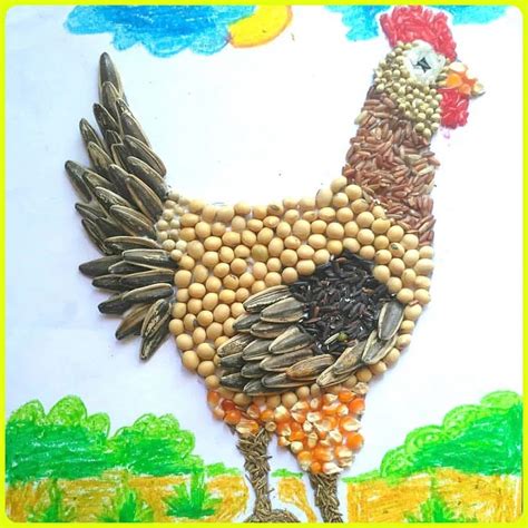 Cara membuat mozaik dari daun kering gambar bunga youtube. Contoh Mozaik Burung Merak Dari Daun Kering / 1001 Cara Mudah Membuat Kolase Terlengkap Beserta ...