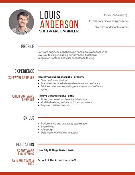Here we have the best recommended. Professional Software Engineer Resume - Templates by Canva
