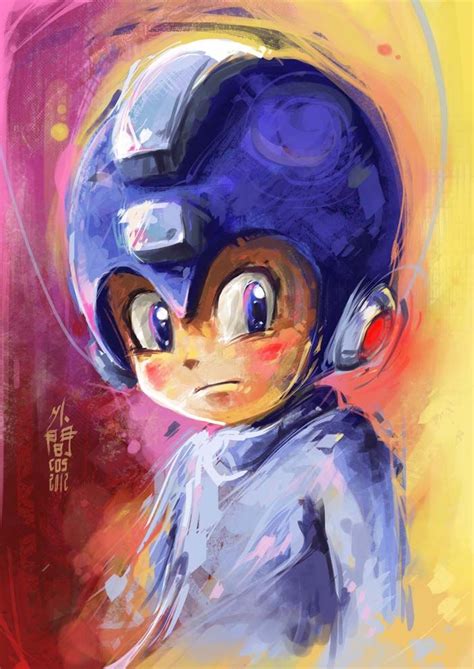 Rockman Portrait By ~duhokama On Deviantart Mega Man Mega Man Art