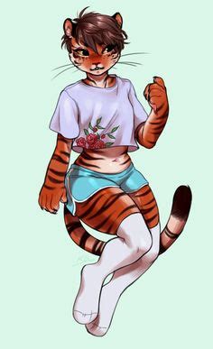 Anthro Tiger Female Stripes By Miu On Deviantart Art Fantasy And