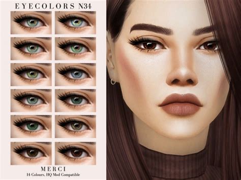 The Sims Resource Eyecolors N34 By Merci • Sims 4 Downloads Sims 4
