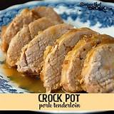 In this recipe, you get a burst of flavor in the pork tenderloin, thanks to the mustard and chili powder rub and a pineapple and jalapeño salsa, for only about an additional 25 calories. Crock Pot Pork Tenderloin - Recipes That Crock!